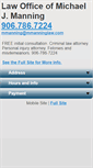 Mobile Screenshot of mmanninglaw.com
